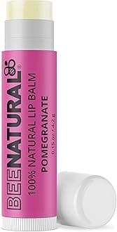 Bee Natural - 100% Natural Moisturising Lip Balm, Pomegranate Flavour, 4.2g