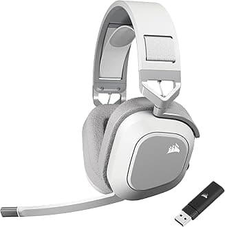 HS80 MAX Wireless 2.4GHz Bluetooth Gaming Headset – Low Latency, Dolby Atmos, SonarWorks SoundID, Broadcast Quality Microphone, High Battery Life – PC, Mac, PS5, PS4, Mobile – White