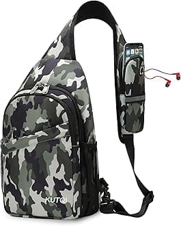 Crossbody Sling Bag for Women Men Multipurpose Sling Backpack Travel Essentials Hiking Shoulder Bag Daypack