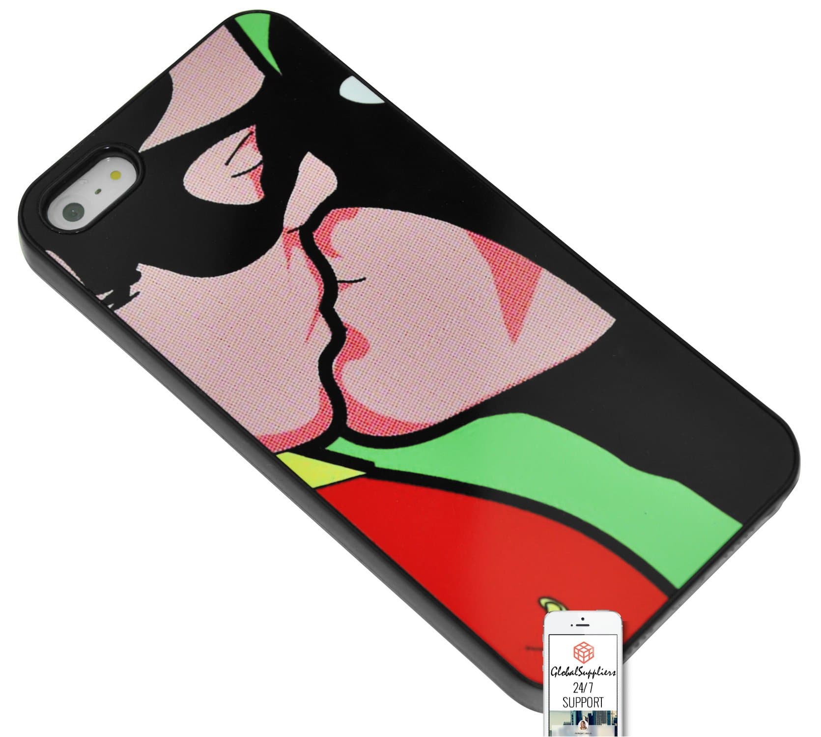 Case Cover for Samsung Galaxy Note Edge Face Batman Bat Man Bad Man Kissing Robin Gay LGBT Sexy Pop Art Comic Superman Fun Cartoon Drawing Pattern Abstract Famous Popular Classic Trendy Vintage Duraterm Technology