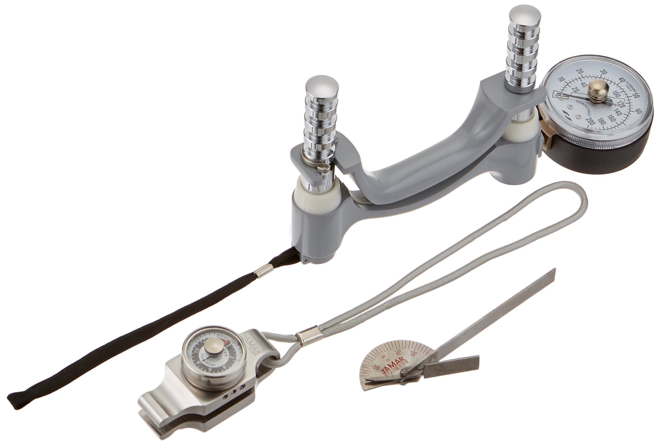 Hand Evaluation Kit 2, Hydraulic Pressure Hand Measuring Dynamometer, 30 Pound Max Pinch Force Indicator