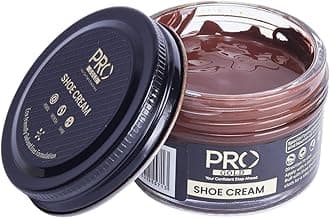 PRO Shoe Cream Polish - 45 ML | Natural Waxes Formula for Leather Shoes | Enriched with Carnauba & Bees Wax | Long-Lasting Shine | Leather Shoe Cream Polish