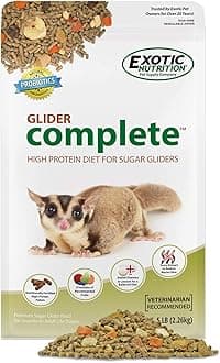 Exotic Nutrition Glider Complete 5 lb | Natural Fruit Bits | Sugar Glider Food
