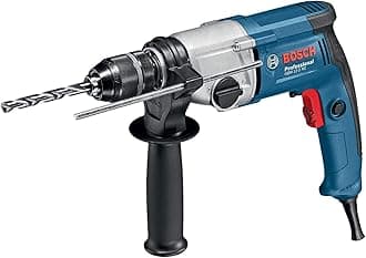 Bosch Professional 2-geared Rotary Drill GBM 13-2 RE (110 V, with 2-speed gearbox, incl. keyless chuck, auxiliary handle, depth stop)