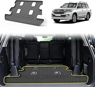 3D Cargo Liner Trunk Mat for To-yota Land Cruiser LC200 2010-2021 7Seats TPE Rubber Heavy Duty Waterproof Boot Liner All Weather Protection LC200 Interior Accessories