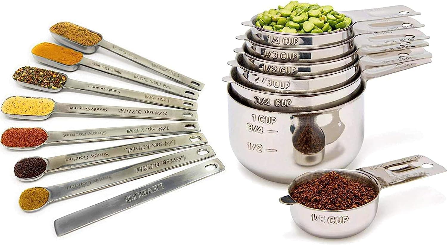 15 Pieces Measuring Cups