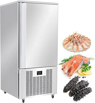 Kolice Commercial Heavy Duty 15 Trays Blast Chiller & Freezer, Flash Freezer for Ice Cream Factory, Hotels,Restaurant, Bakery to Freezing Hard ice Cream, Chicken, Fish, Dough, Lowest temp. -40°F