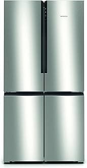 Siemens KF96NVPEAG French Door Fridge Freezer with noFrost, multiAirflow, hyperFresh,superCooling & superFreezing function, holidayMode, 183x91cm, Silver, iQ300, Freestanding [Energy Class E]