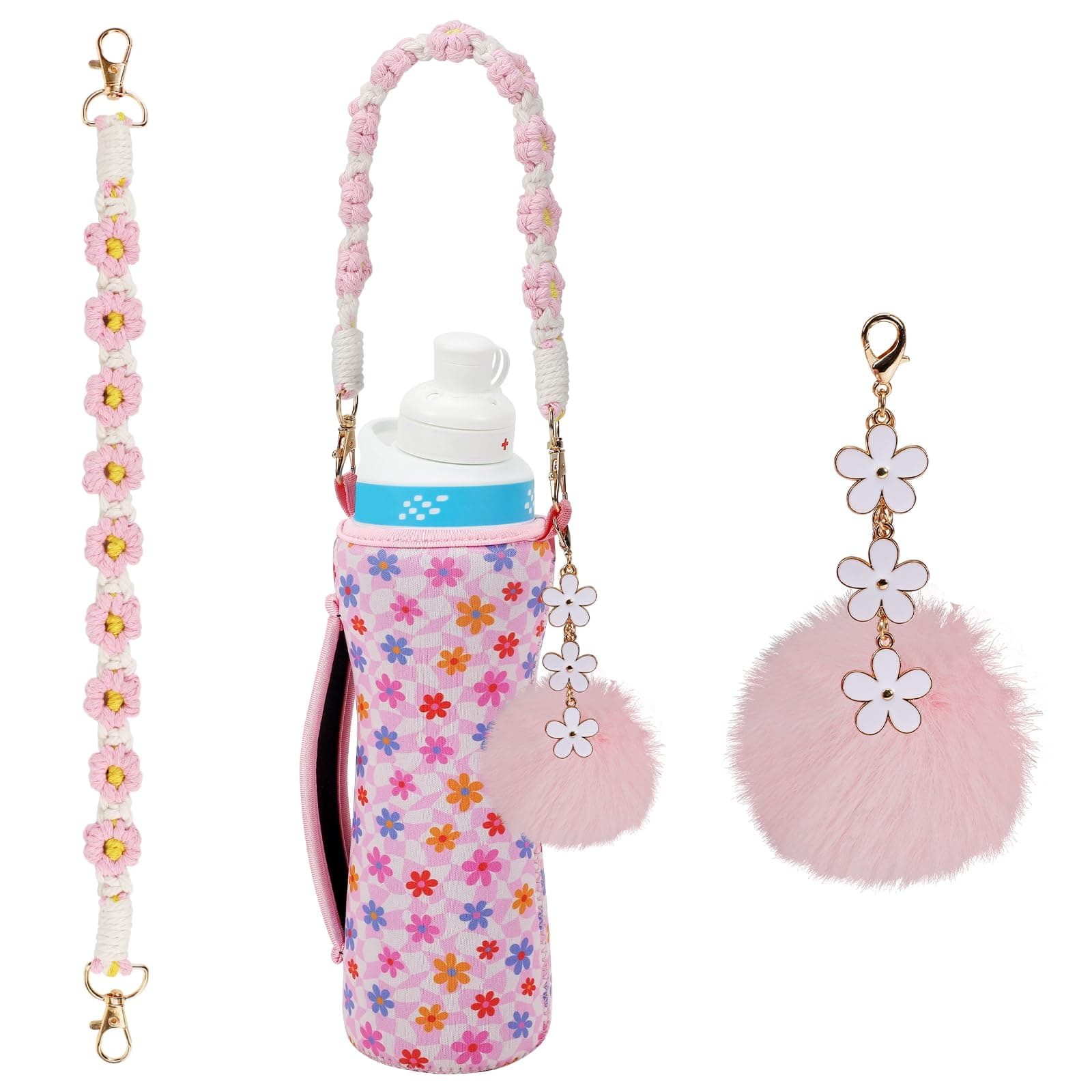 Upgrade Your Hydration Experience Compatible with Cirkul Accessories: Sleek Compatible Cirkul Water Bottle Sleeve, Stylish Compatible Cirkul Charms, Durable Straps, Handy Bottle Handle & More