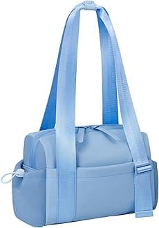 Mini Gym Bag for Women Girls Small Gym Tote Bag with Wet Compartment Waterproof Travel Duffle Bag Cute Workout Sport Bag, Blue-12in, Mini, Fashion