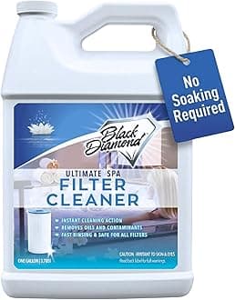 Ultimate Spa Filter Cleaner Fast-Acting Spray. Instant clean for Hot Tub & Pool Filters leaving behind no sticky residue. Prolongs filter life and pool equipment. No soaking. (1-Gallon)