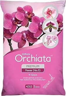 Orchiata Orchid Bark | 100% Pure New Zealand Pinus Radiata | Power 3/8' to 1/2" Organic Potting Bark for Aeration and Longevity