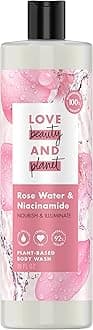 Plant-Based Body Wash Nourish and Illuminate Skin Rose Water and Niacinamide Made with Plant-Based Cleansers and Skin Care Ingredients, 100% Biodegradable 20 fl oz
