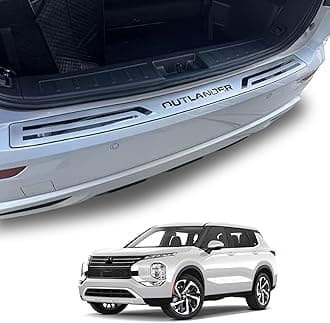 GZBFTDH Trunk Door Sill Protector for Mitsubishi Outlander 2022 2023 2024 2025 Rear Bumper Protector Accessories Guard Cover Trim Mirror-Like Finish Parts Decorating Protecting