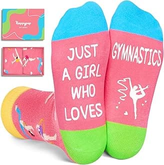 Novelty Socks for Teen Kids - Gifts for Gymnasts Cheerleaders Dancers Girls Preteen