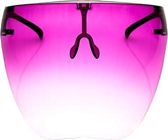 zeroUV - Protective Face Shield Full Cover Visor Glasses/Sunglasses (Anti-Fog/Blue Light Filter) (Magenta/Fade)