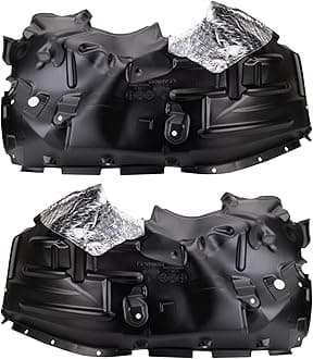 TRQ Front Inner Fender Liner Set Compatible with 2018-2023 Jeep Wrangler CH1248198 CH1249198