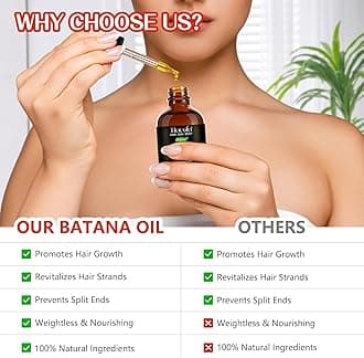 Pure Organic Batana Oil for Hair Growth, Scalp Care and Moisturizing - Prevents Hair Loss (120 ml)