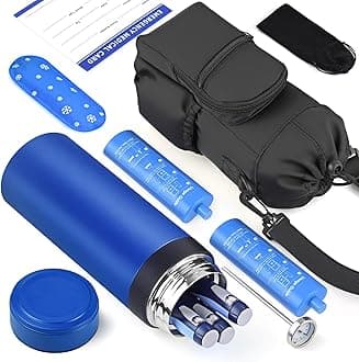 62H Insulin Cooler Travel Case, Medical Cooler,TSA Approved, 3-7 Pens Diabetes Case for Insulin Pens & EpiPens, with Diabetic Bags,Thermometer, 3 Gel Ice Packs, Anti-Freezing Bag