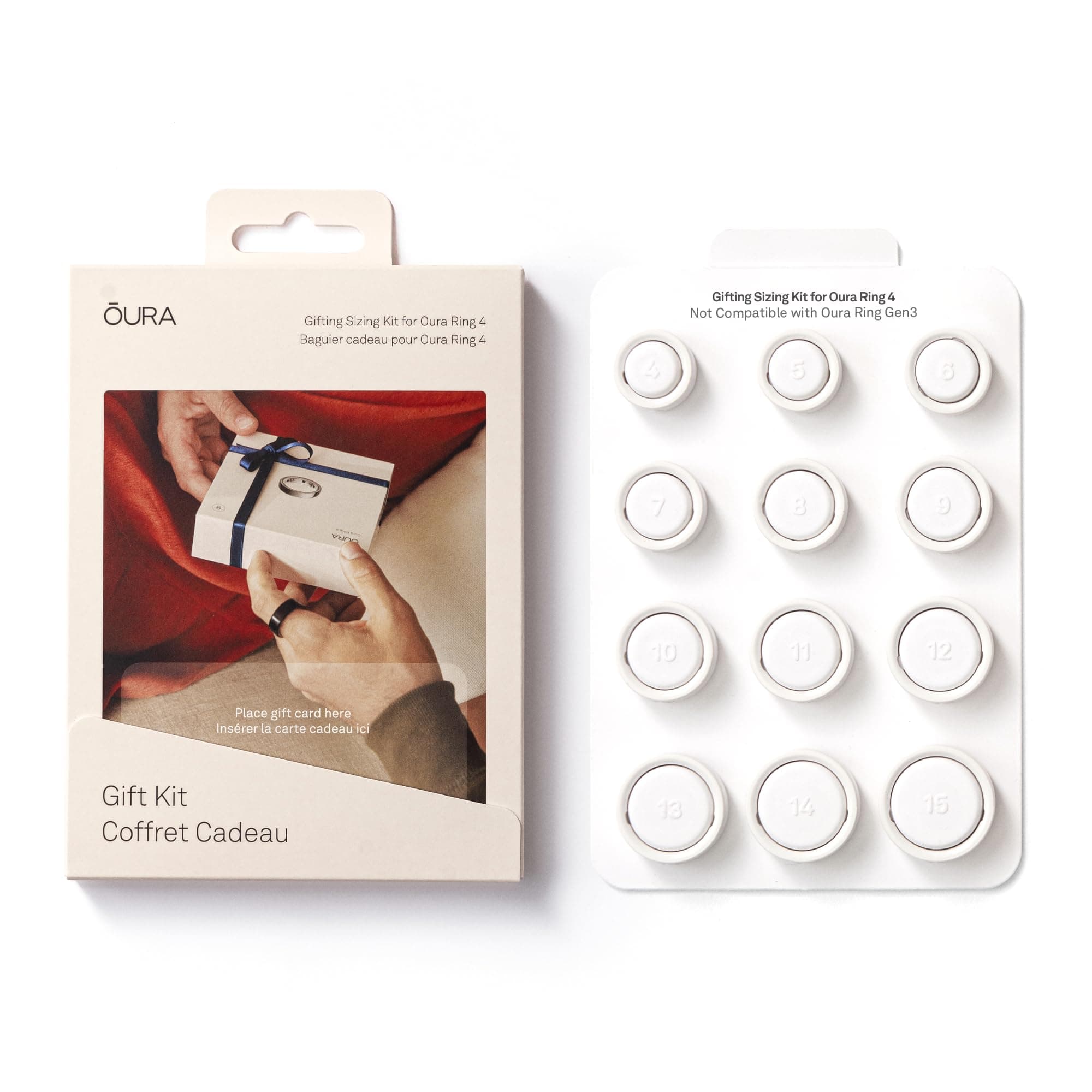 Oura Ring 4 Gifting Sizing Kit - Unique Sizing - Give The Gift of Health