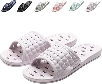 COZYAREA Shower Shoes Quick Dry Non-Slip Bathroom Slippers for Men Women Dorm Home Slides