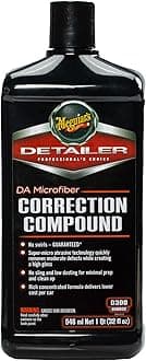 Meguiar's DA Microfiber Correction Compound D30032 - Pro Car Scratch Remover, for Use with a DA Polisher and Microfiber Cutting Disc, Remove Swirls, Scratches, Water Spots, and Oxidation, 32 Oz