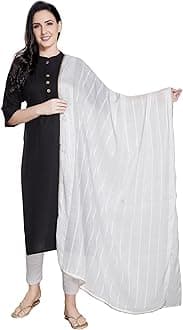 RANI SAAHIBAWomen's Cotton Embroidered Dupatta
