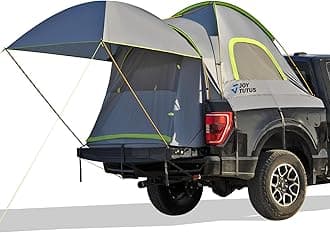 JoyTutus Pickup Truck Tent, Waterproof PU2000mm Double Layer for 2 Person, Portable Truck Bed Tent with Removable Awning