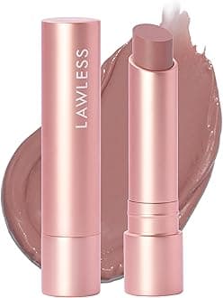 LAWLESS Women's Forget the Filler Lip Plumping Line Smoothing Tinted Balm, Whisper, 0.09 Ounce