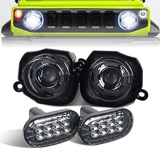 Archaic Side Marking Lights and Turn Signals for Suzuki Jimny JB64 JB74 Sierra 2018-2023 Turn Signal Lights with White Running Light Canbus Error Free