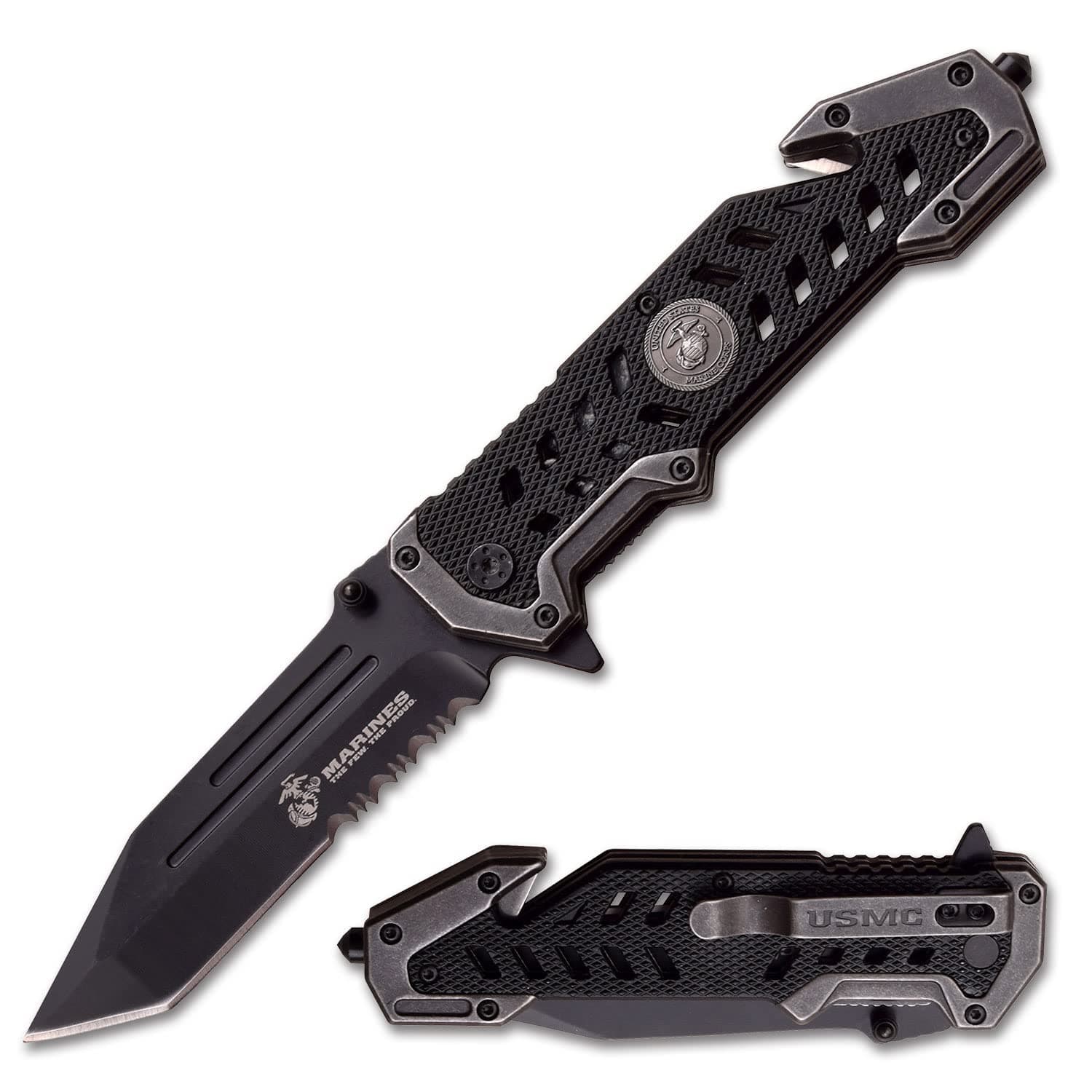 U.S. Marines by Mtech USA M-A1052 Series Spring Assist Folding Knife, 5-Inch Closed