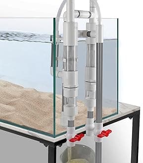 hygger Aquarium Fish Waste Collector, Aquarium Filter Accessory, External Hanging Fish Impurity Separation Treatment Collection Box Filter, Fish Tank Siphon Filtration System