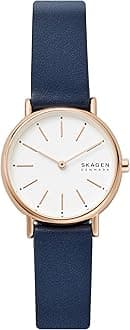 SIGNATUR LILLE Double Hand Ocean Blue Leather Watch, SKW2838, Signatur Lille