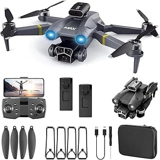 Drone with 4k Camera Foldable 1080P HD Drone with FPV Live Video, Gestures Selfie, Altitude Hold, One Key Take Off/Landing, 3D Series Flips Kids And Adults A1