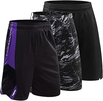 3PCS / Set Men's Running Shorts Quick Dry Running Shorts Basketball Pants Sports Pants (3pcs Short/Set10,XXL)