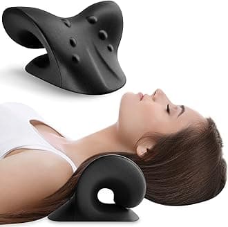 Anzorhal Neck Stretcher,Neck Cloud,Neck Cloud - Cervical Traction Device,Traction Equipment,Cervical Neck Traction Pillow,Neck Pain Relief (Black)