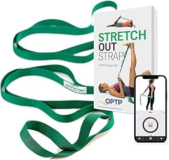 The Original Stretch Out Strap with Exercise Book by OPTP - Top Choice of Physical Therapists & Athletic Trainers