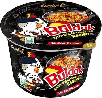 Samyang Buldak Spicy Hot Chicken Stir Fried Big Bowl Ramen 3.70 oz (Pack of 1)