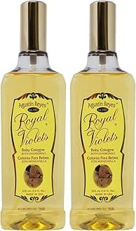 Royal Violets Baby Cologne, with Chamomile to Gently Refresh Your Baby, Delicate Scent, 7.6 Fl Oz, Spray Bottle. (Pack of 2)