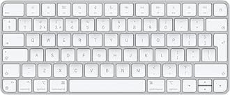 AppleMagic Keyboard: Wireless, Bluetooth, Rechargeable. Works with Mac, iPad, or iPhone; British English - White