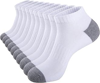 eallco 10 Pairs Mens Ankle Socks Low Cut Socks for Men Athletic Socks Breathable Cushioned