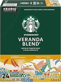 SOUTHERN BASICS Starbucks K-Cup Coffee Pods—Dark Roast Coffee—Roast for Keurig Brewers—100% Arabica— Essentially for Southern Basics (Veranda)
