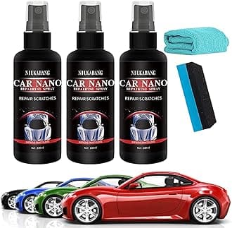 Nano Car Scratch Removal Spray,Car Scratch Repair Nano Spray,nti-Scratch Polish Spray, Nano Ceramic Coating Spray,Fast Repair Scratches Nano Car Scratch Repairing Polish Spray (3PCS-100ML)