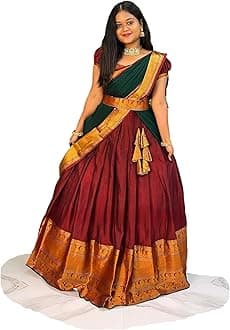 SWAMI STUDIOpattu lehenga choli for women south indian