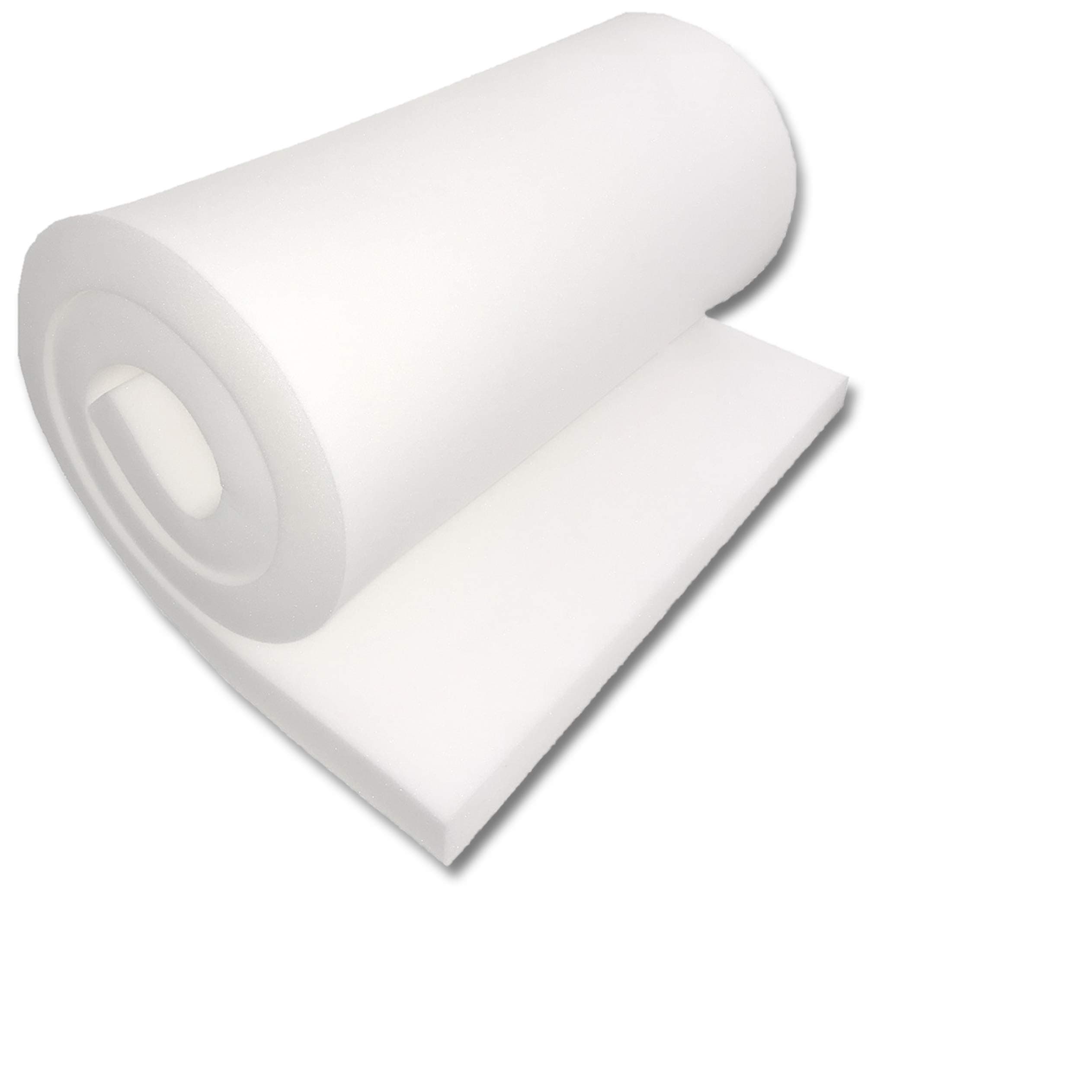 FoamTouch High Density 3" Height x 30" Width x 72" Length Upholstery Foam Sheet, White