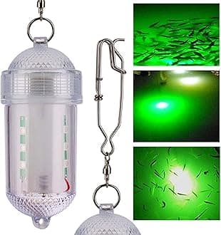 LED Deep Sea Fishing Lights Boat Dock Green Underwater Fishing Light Waterproof Fishing Light Attractive Light Bait Lure Lamp