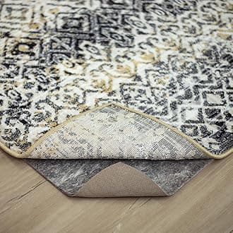 Mohawk Home Non Slip Rug Pad 2' x 12' - 3/8" Thick Felt + Latex Rubber Gripper - Dual Surface Cushion for Hardwood, Carpet, Tile Floors, Made in USA