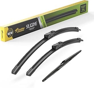 Raidbee® Silicone Windshield Wiper blades 3 pack Replacement for MAZDA CX5 CX9 CX-5 CX-9 2023 2022 2021 2020 2019 2018 2017 All-Season Silicone Windshield Wipers 24" 18" 14"