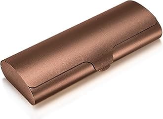Aluminium Glasses Case, Slim Reading Glasses Case, Portable Travel Metal Eyeglass Spectacles Protection Hard Shell