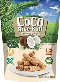 Coco Rice Roll Snack Coconut Flavour - 100g